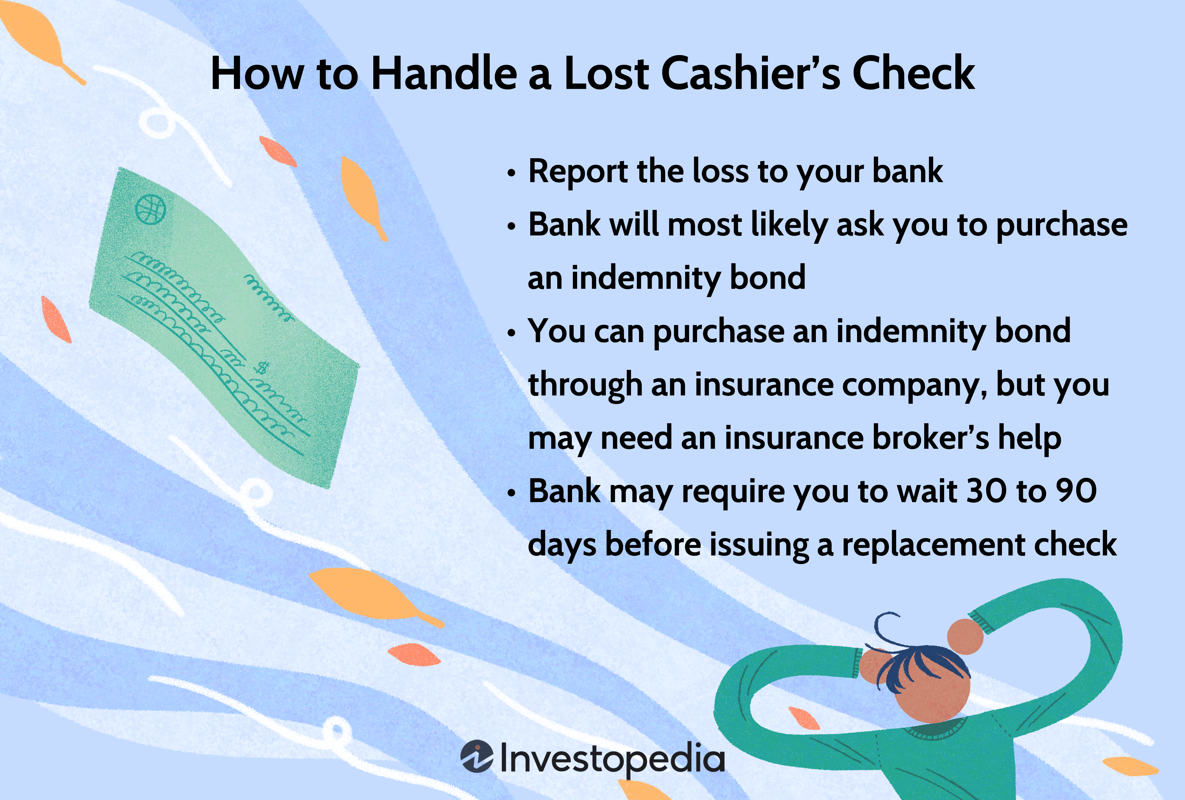 How to Handle a Lost Cashiers Check